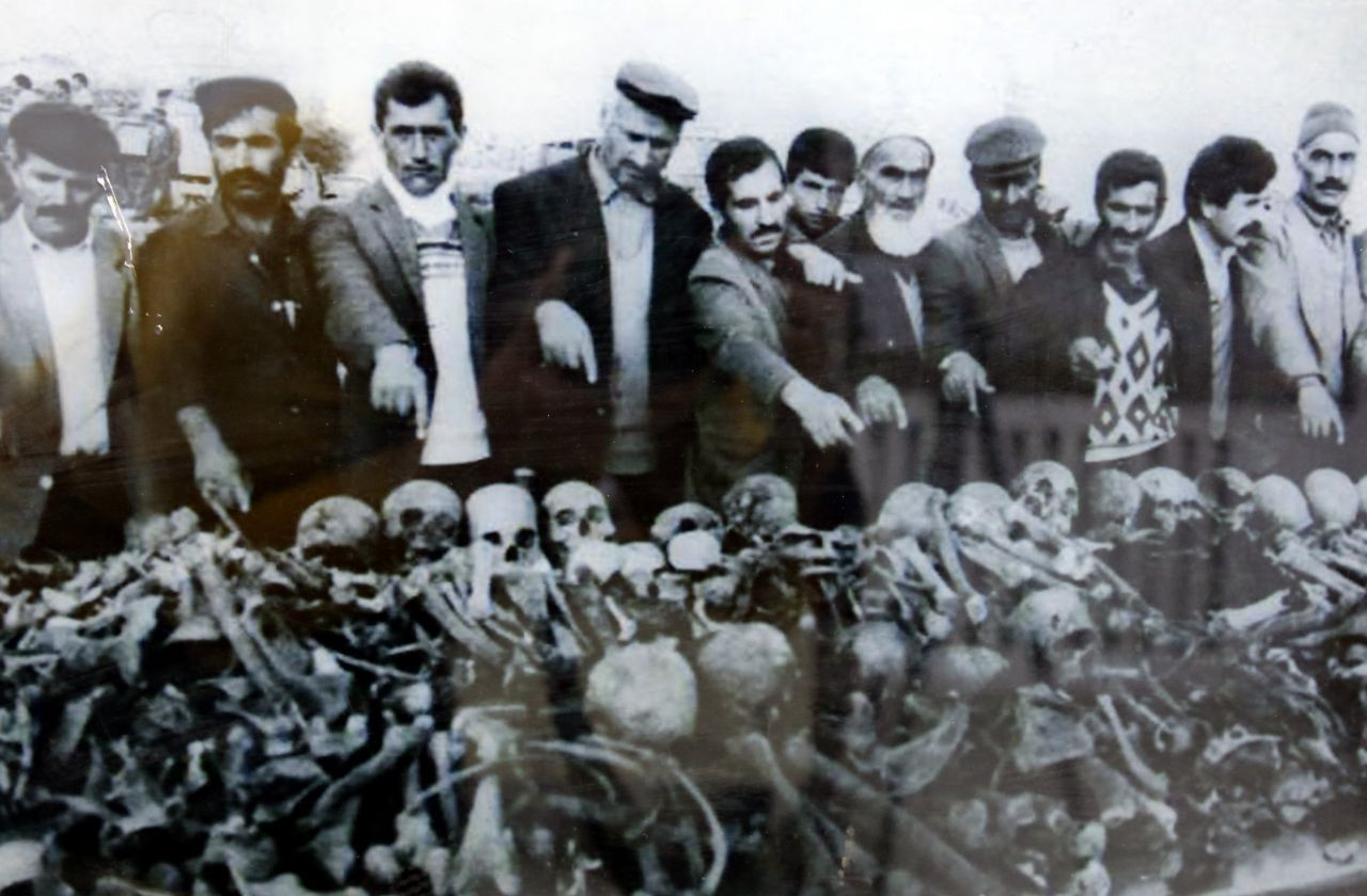 Ottoman Muslims burned by Armenian gangs in  the city of Qares